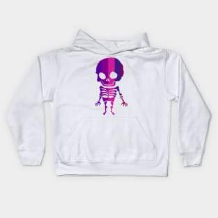 Ultra violet skeleton Kids Hoodie